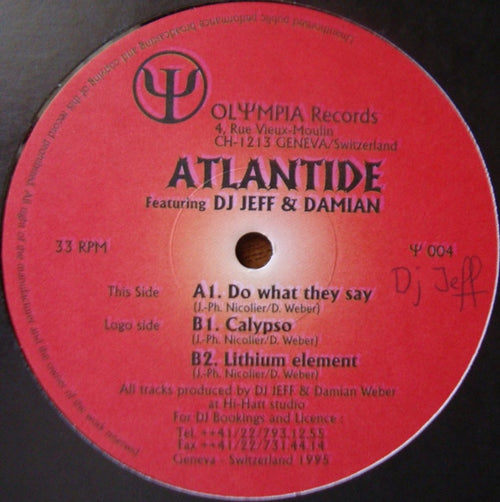 Atlantide - Do What They Say (12")