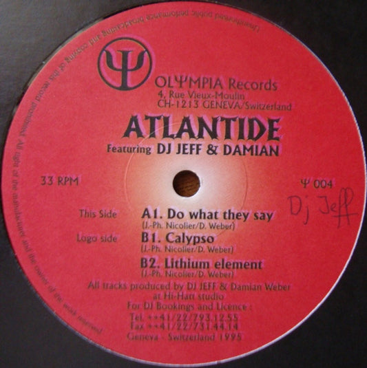 Atlantide - Do What They Say (12")