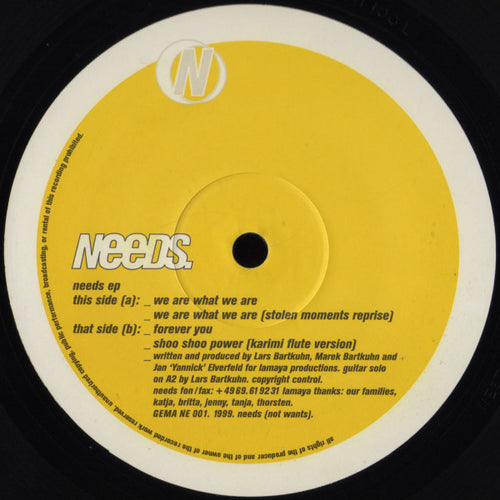 Needs - Needs EP (12", EP)