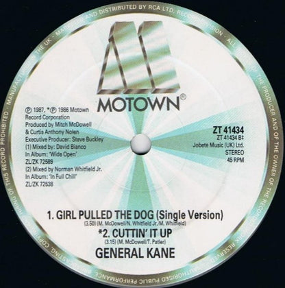 General Kane - Girl Pulled The Dog (12")