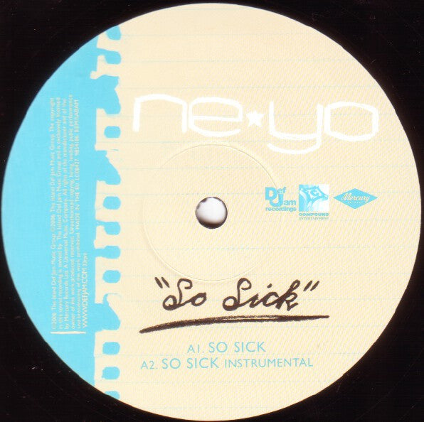 Ne-Yo - So Sick (12", Single)