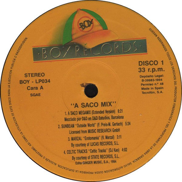 Various - A Saco Mix (2xLP, Comp)