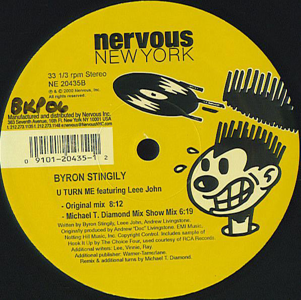 Byron Stingily Featuring Leee John : U Turn Me (12")