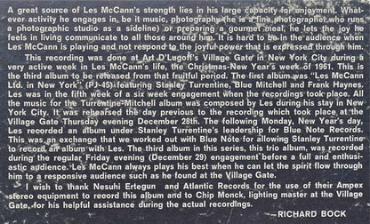 Les McCann Ltd. : Plays The Shampoo At The Village Gate (LP, Album, Red)