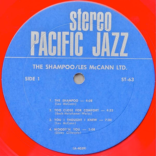 Les McCann Ltd. : Plays The Shampoo At The Village Gate (LP, Album, Red)