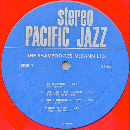 Les McCann Ltd. : Plays The Shampoo At The Village Gate (LP, Album, Red)