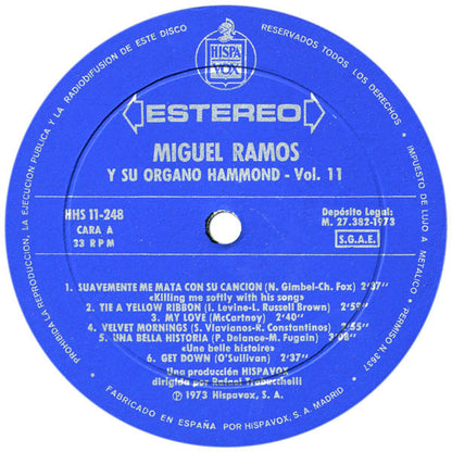 Miguel Ramos : Miguel Ramos Y Su Órgano Hammond / Vol.11 (LP, Album)