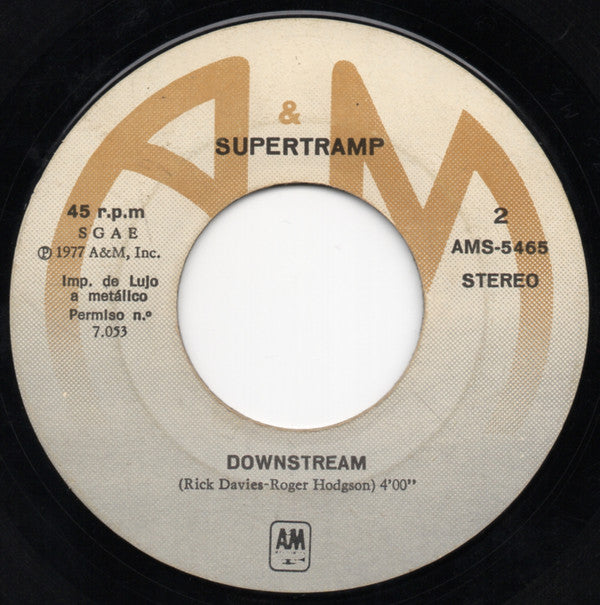 Supertramp : Give A Little Bit = Dame Un Poco / Downstream (7", Single)