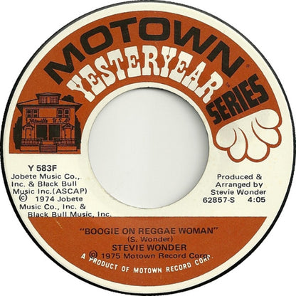 Stevie Wonder - Boogie On Reggae Woman / You Haven't Done Nothin' (7", Single)