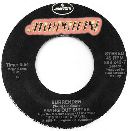 Swing Out Sister : Surrender (7", Single)