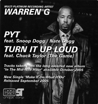 Warren G : PYT / Turn It Up Loud (12", TP)