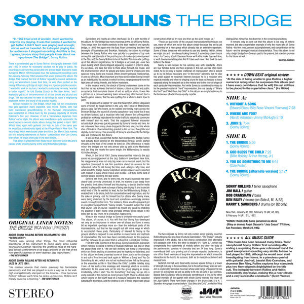 Sonny Rollins : The Bridge (LP, Album, Ltd, RM, 180)