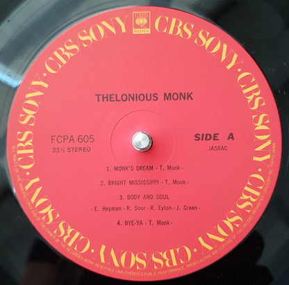Thelonious Monk : Thelonious Monk (LP, Comp, Club)