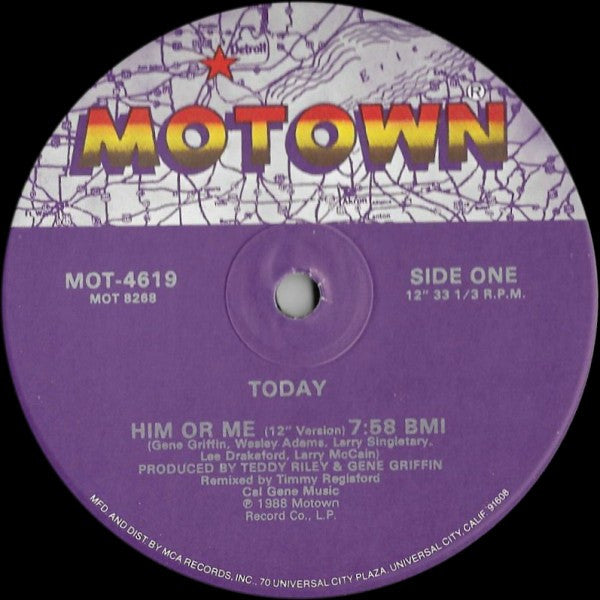 Today - Him Or Me (12", Single)