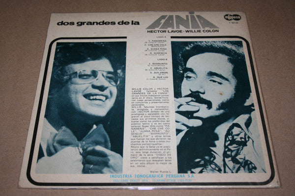 Hector Lavoe - Willie Colón - Dos Grandes De La Fania - Disco De Oro (LP, Comp)