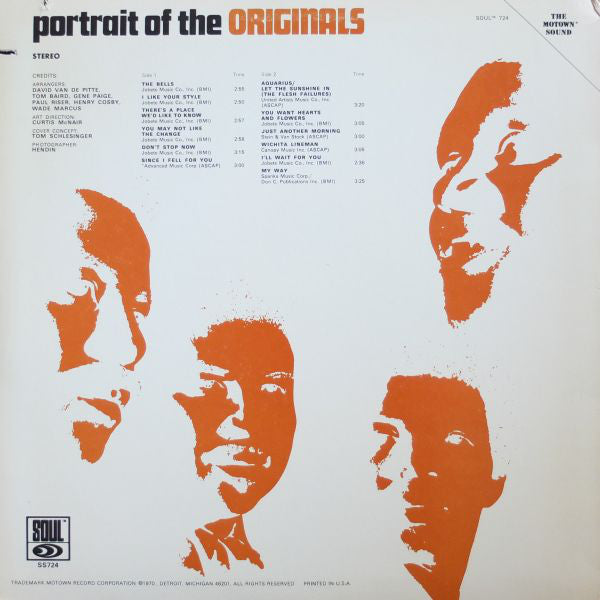 The Originals - Portrait Of The Originals (LP, Album)