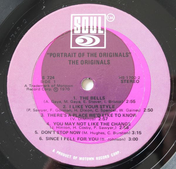 The Originals - Portrait Of The Originals (LP, Album)