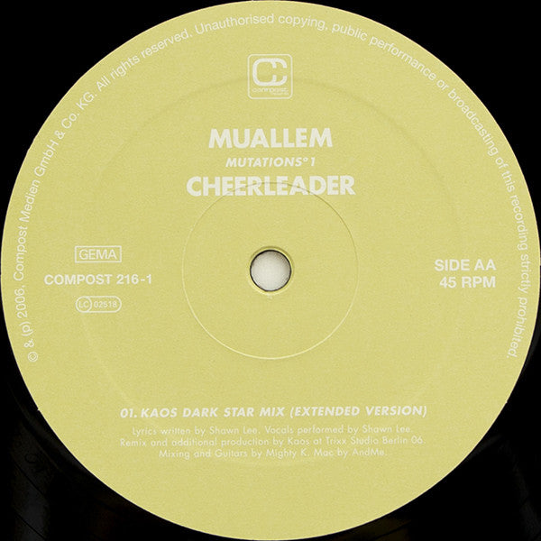 Muallem - Mutations°1 (12")