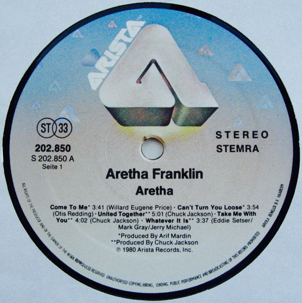 Aretha Franklin - Aretha (LP, Album)