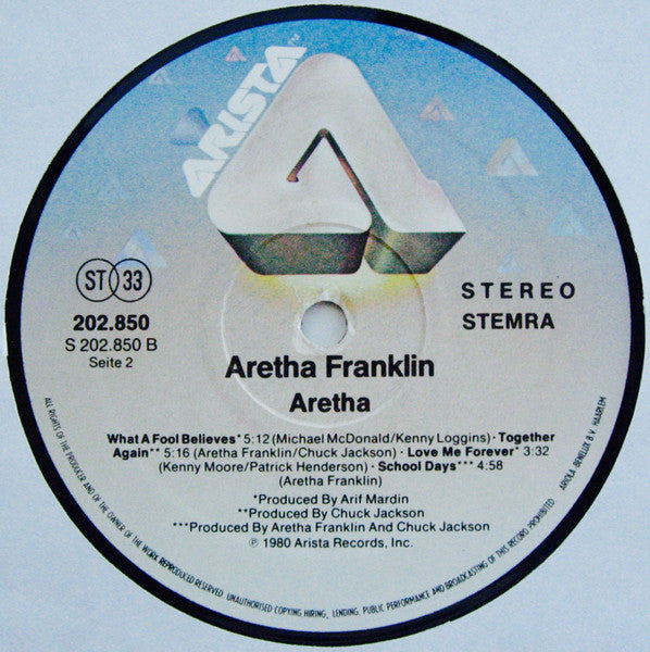 Aretha Franklin - Aretha (LP, Album)
