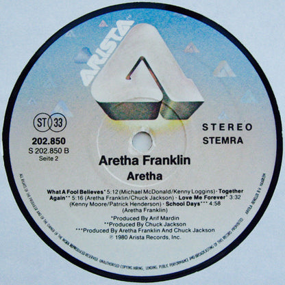 Aretha Franklin - Aretha (LP, Album)