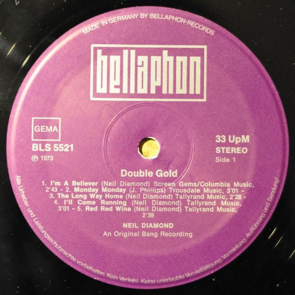 Neil Diamond - Double Gold (2xLP, Comp, Gat)