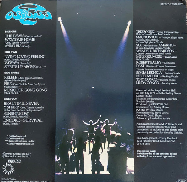 Osibisa : Black Magic Night (2xLP, Album, Gat)