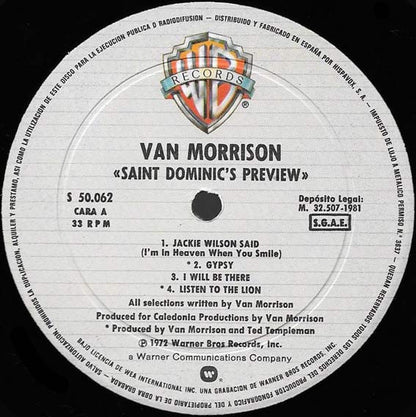 Van Morrison : Saint Dominic's Preview (LP, Album, RE)