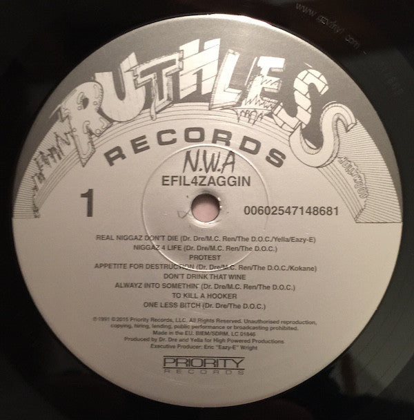 N.W.A* - Efil4zaggin (LP, Album, RE, 180)
