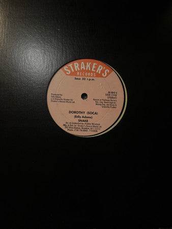 Snake (112) : Dorothy (Soca) / Wine Darrow Wine Club Mix (12", Single)