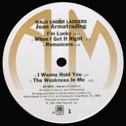 Joan Armatrading : Walk Under Ladders (LP, Album, R -)
