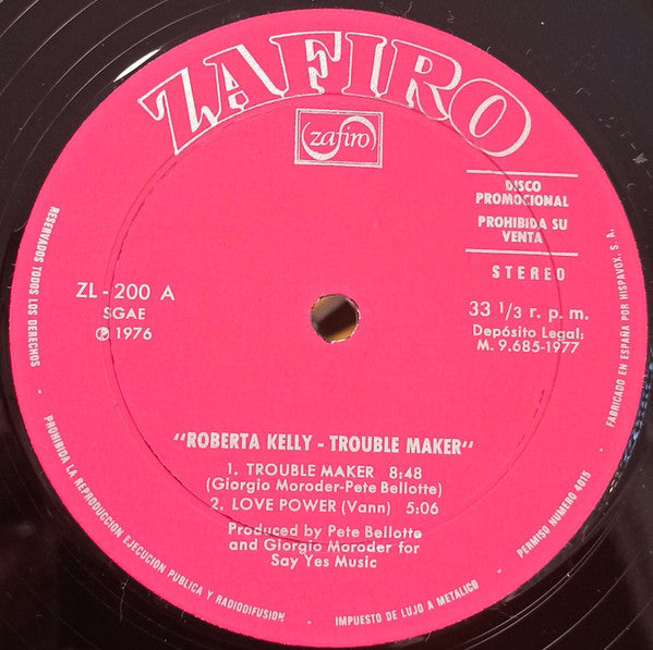 Roberta Kelly - Trouble Maker (LP, Album, Promo)
