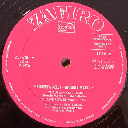 Roberta Kelly - Trouble Maker (LP, Album, Promo)