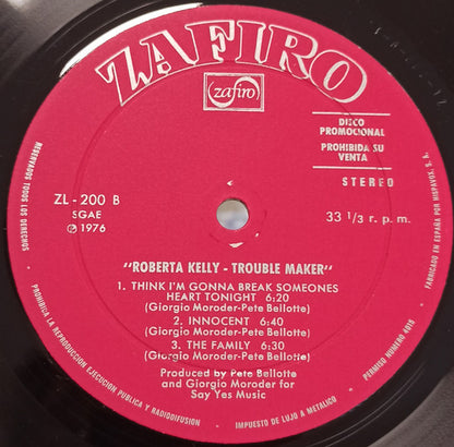 Roberta Kelly - Trouble Maker (LP, Album, Promo)