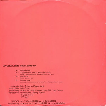 Angela Lewis : Dream Come True (12")