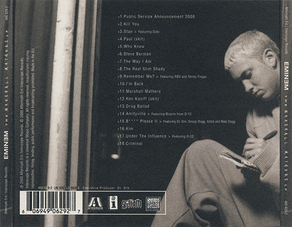 Eminem : The Marshall Mathers LP (CD, Album, PMD)