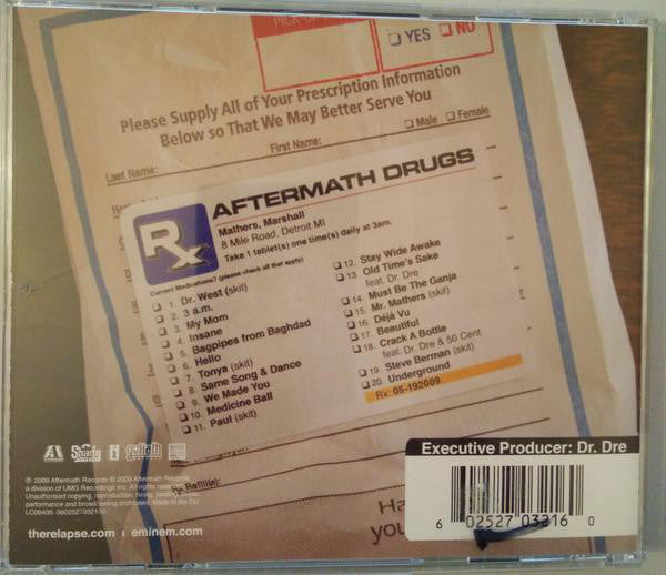 Eminem : Relapse (CD, Album)