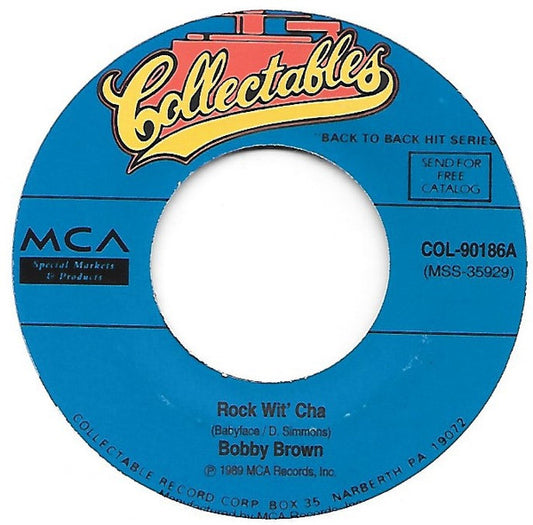 Bobby Brown : Rock Wit'Cha / Girlfriend (7", Single, RE)