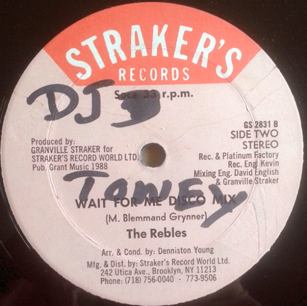 The Rebles : Wait For Me (12")