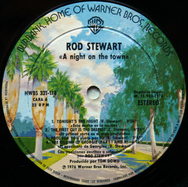 Rod Stewart : A Night On The Town (LP, Album)