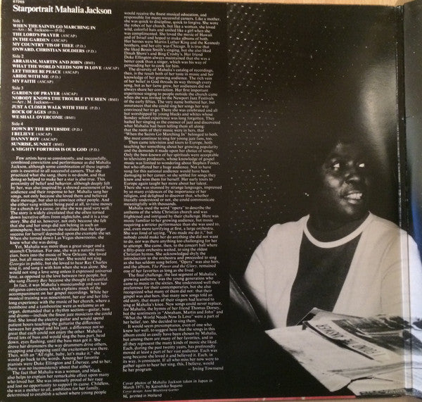 Mahalia Jackson - Starportrait (2xLP, Comp, RE, Yel)