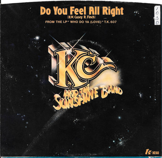 KC & The Sunshine Band : Do You Feel All Right (7", Promo)