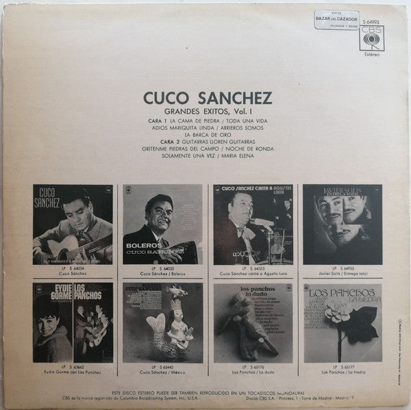 Cuco Sanchez - Grandes Exitos Vol. 1 (LP, Comp, RE)