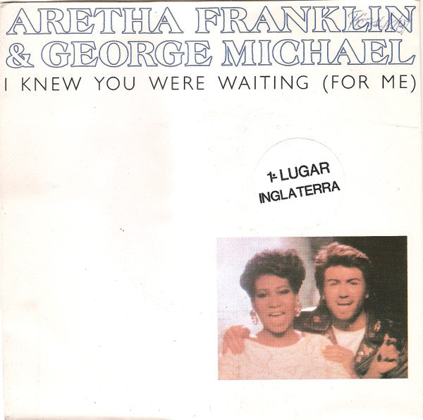 Aretha Franklin & George Michael : I Knew You Were Waiting (For Me) (7", Single)