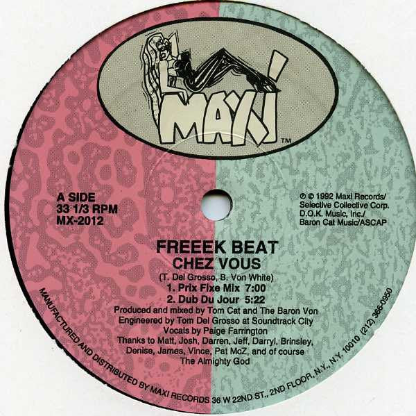 Freeek Beat - Chez Vous (12")
