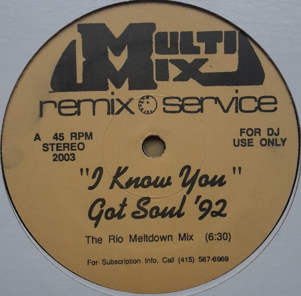 Various : "I Know You Got Soul '92" (12")