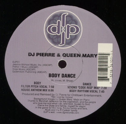 DJ Pierre & Queen Mary : Body Dance (12")
