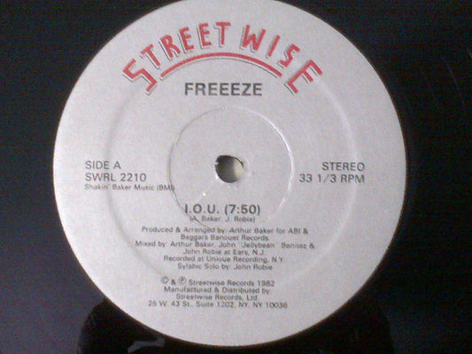 Freeeze* - I.O.U. (12")