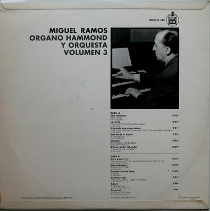 Miguel Ramos : Organo Hammond y Orquesta / Volumen 3 (LP, Album)