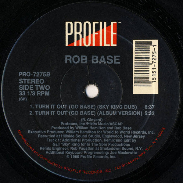 Rob Base - Turn It Out (Go Base) (12", Single)
